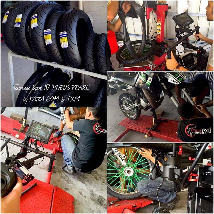 Changement et montage de pneu Moto Martinique