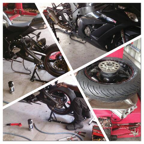 Changement et montage de pneu Moto Martinique
